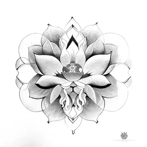Pivoine Fleur De Lys Fleur De Lotus Mandala