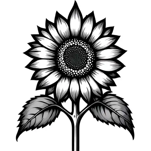 Trident Masculine Ukrainian Embroidery Sunflower