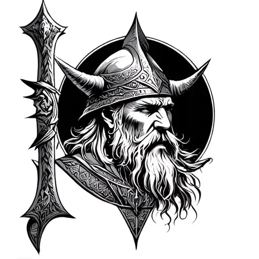 Norse Mythology And Viking Warrior