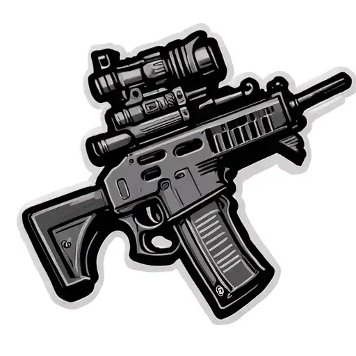 M240b Machine Gun Nato Map Symbol With The Word Guns Wrapped Around It