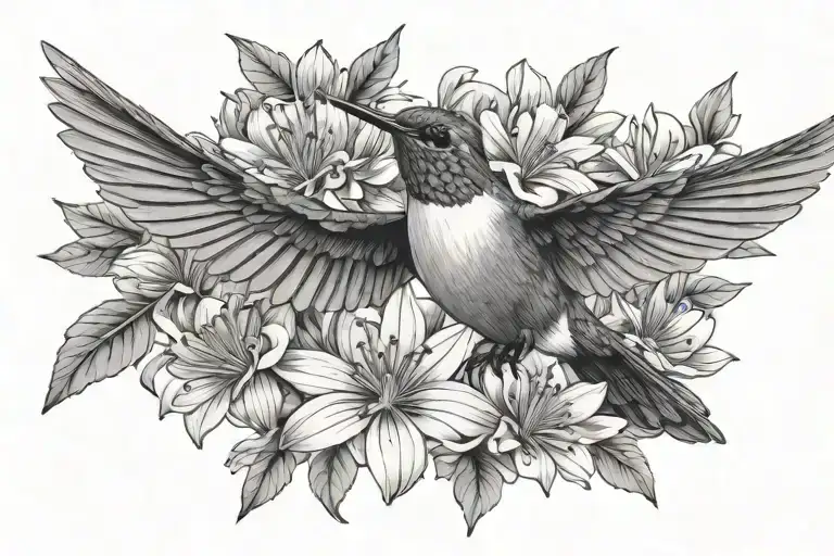 Hummingbird Aster Flower Floral