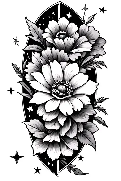 Coverup With Flowers And Stars