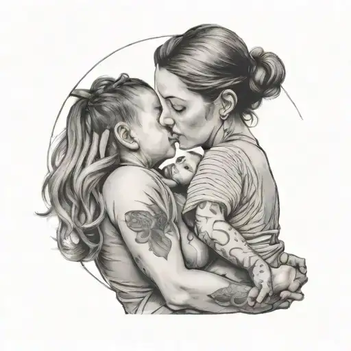 A Woman Holding Her Baby