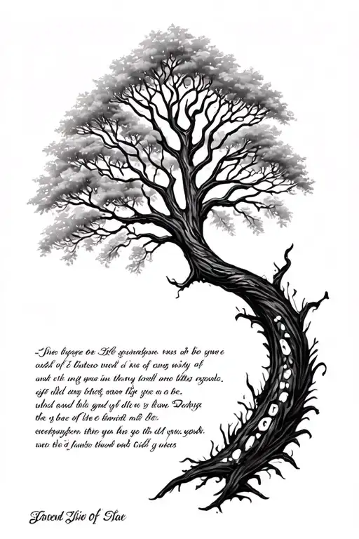 Bible Verse And Tree Of Life Tree