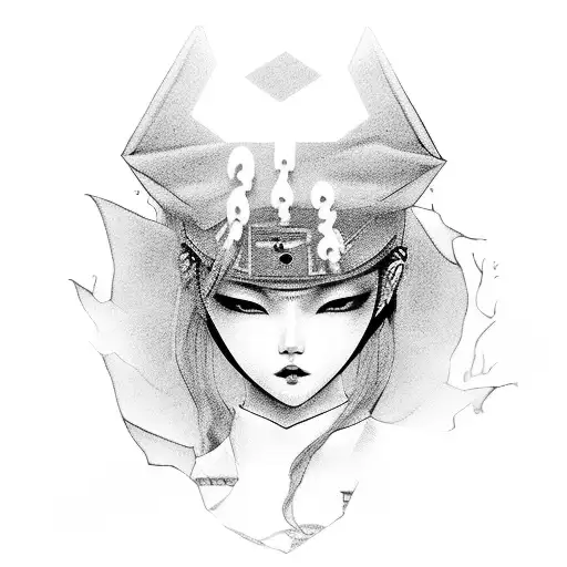 A Dark And Mysterious Kpop Idol With Intricate Nail Art