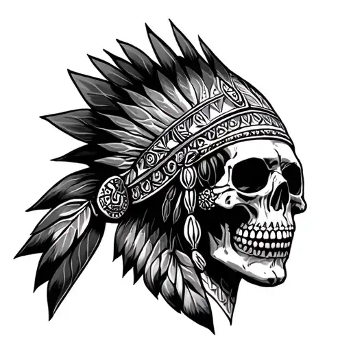 Indian Skull Head Dress