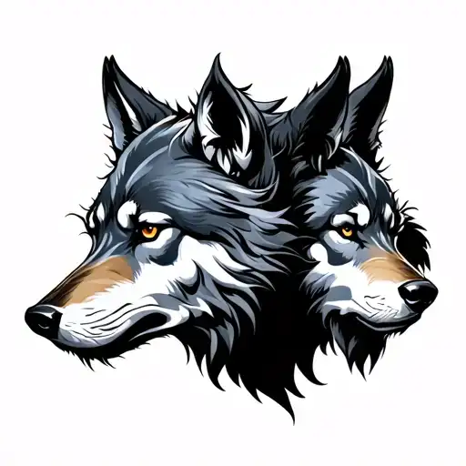 Cerberus Wolf 3 Heads Lambda