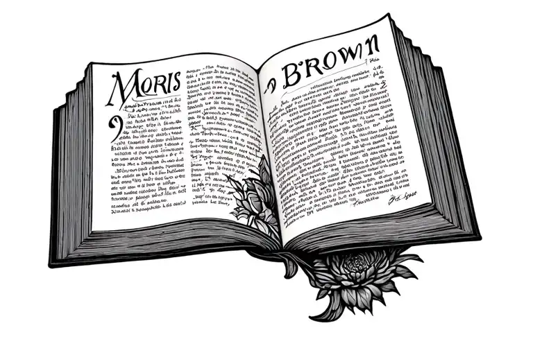 Book Open With The Name Morris Brown