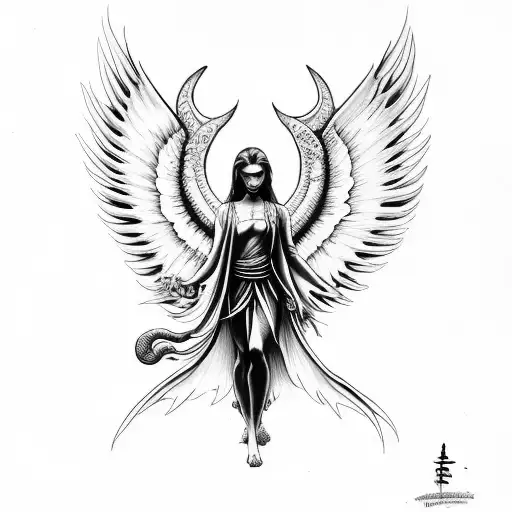 Angel Demonio Rezando Yin And Yang