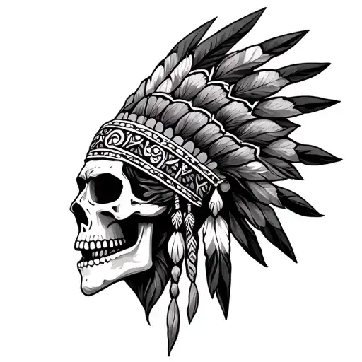 Indian Skull Head Dress