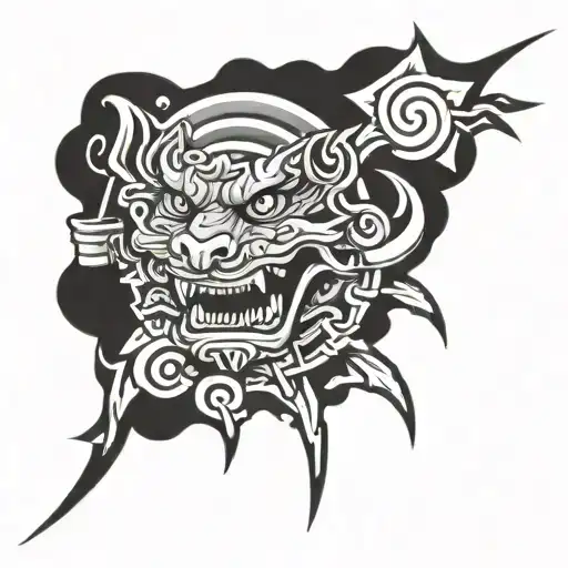 Rectangular Japanese Charm