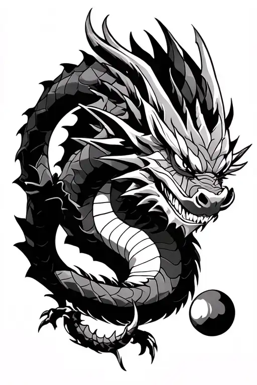 Dragon Shenron Dragon Ball Z With Dragon Balls