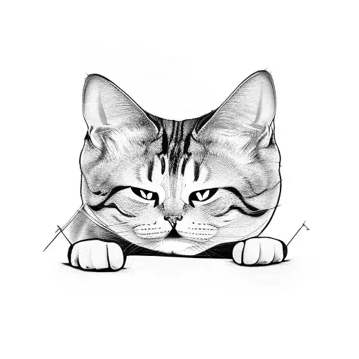 A Guy Sitting Around With His Fat Cat