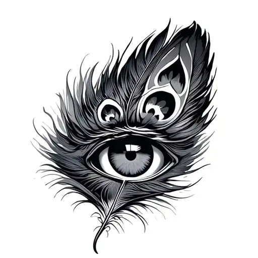 Pavone Feather With Eye