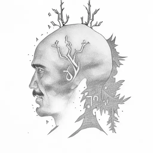 Full Back With A Family Tree