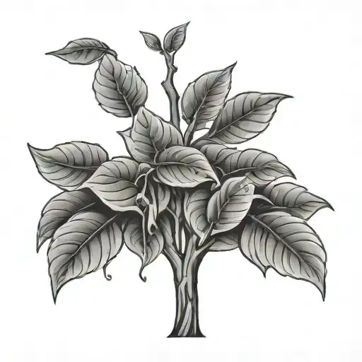 A Money Tree With Leaves Shaped Like Wet Pussies