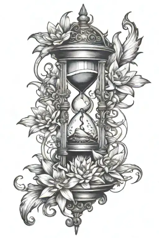 Hourglass And Waterlily