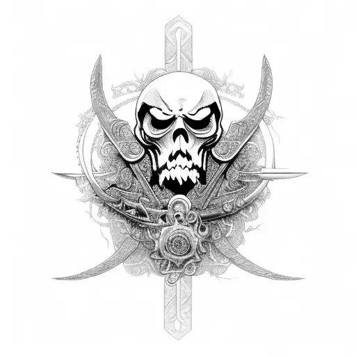 An Intricate Reaper Incorporating Celestial Elements