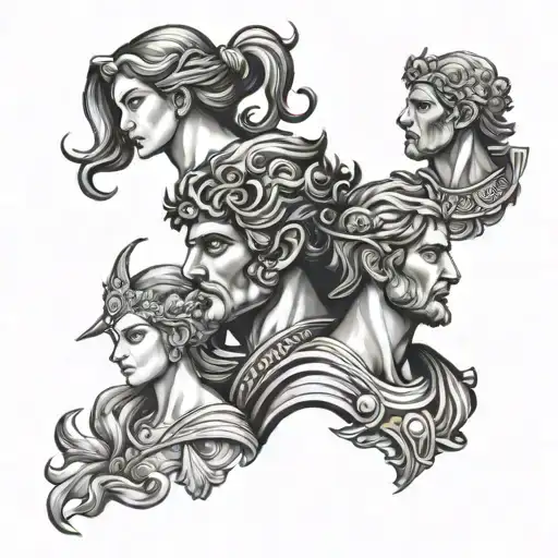 4 Greek Gods And One Greek God For A Daughter