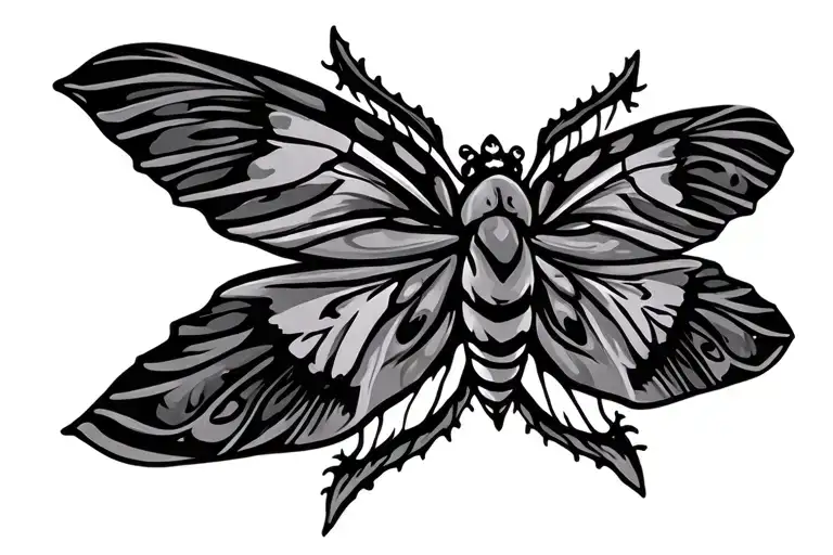 Ornamental Symetrical Moth