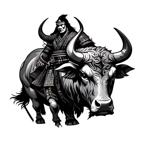 Samurai And Bull