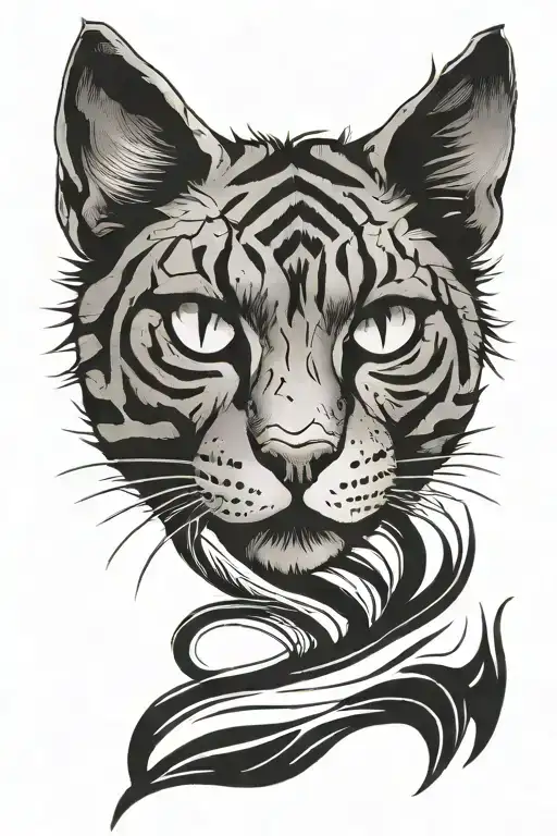 Cat Scratch Marks With Cheatah Print Surrounded