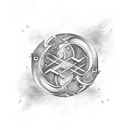 A Combination Of The Aries Horoscole Symbol And The Letter J In The Form