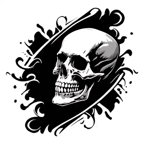 Full Sleeve Skull Tatto