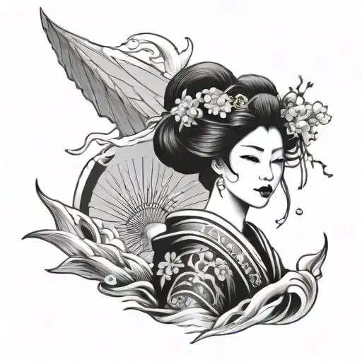 Geisha Japanese Water