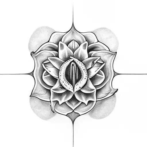 A Series Of Lilies Forming The Shape Of A Book