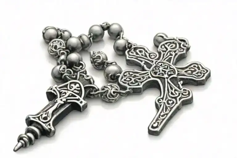 Rosary In Neck