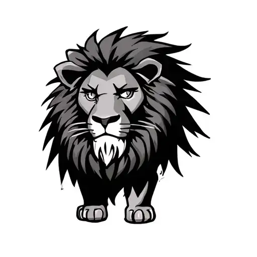 Anime Style Rasta Lion Standing
