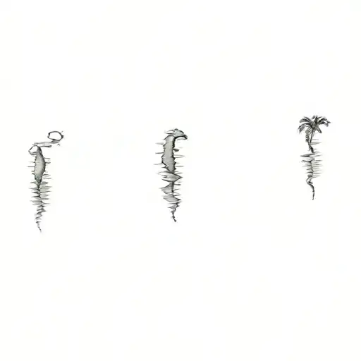 Forearm Sleeve Of Ocean And Beach