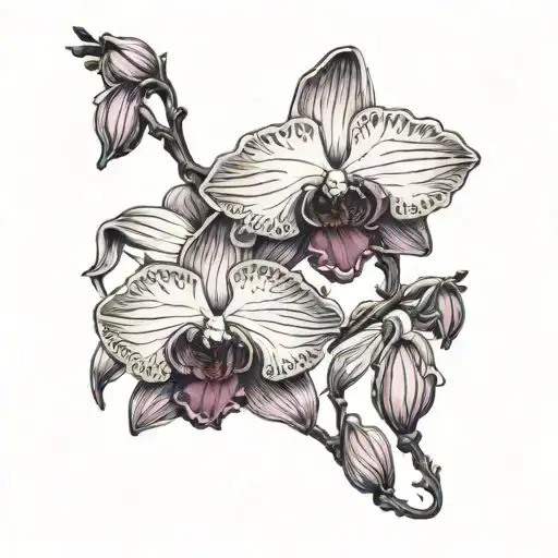 A Black And Purple Orchid With Drooping Petals To Convey The Pain Of Missing Someone Deeply