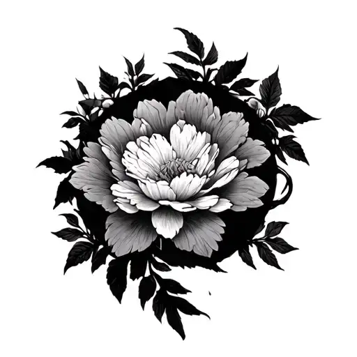 Forest Full Of The Flowers From Mulan With Shadowds Like They Have Been Through Hell