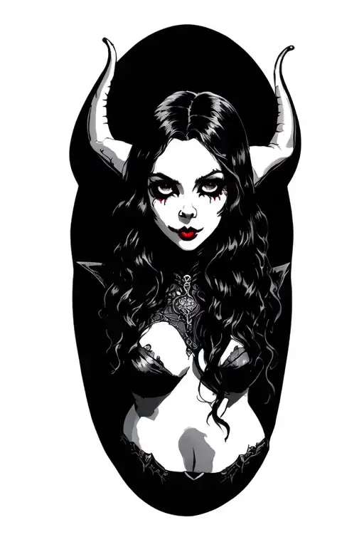 Chubby Nude Vampire Girl Full Body