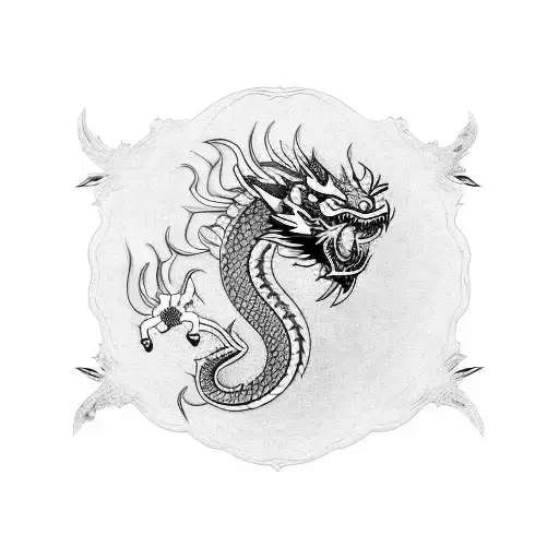 Tattoo Sleeve Chinese Dragon
