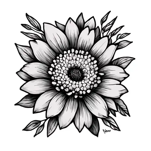 Fine Line Flowers Children's First Names Of My