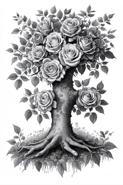Family Tree With Roses