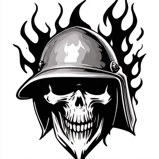 Grim Reaper Face Fire Helmet