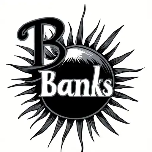 The Word Banks With The Sun Shining