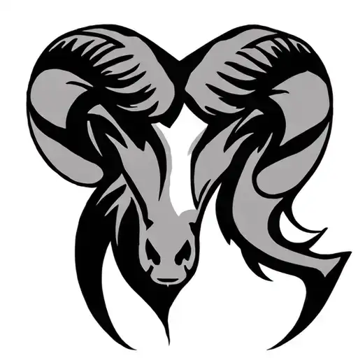 Aries Symbol Merged