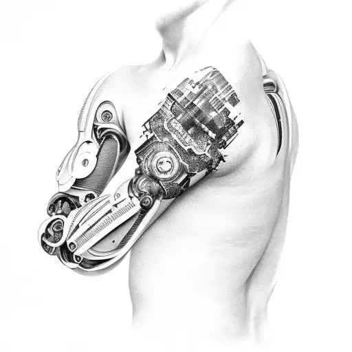 Robotic Sleeve With Large Arm Scar