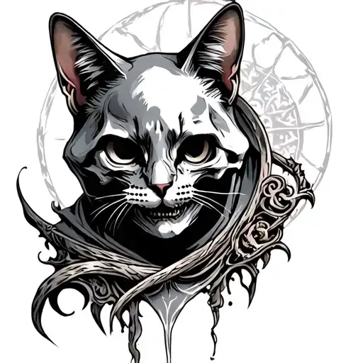 Grim Reaper Ghost Cat