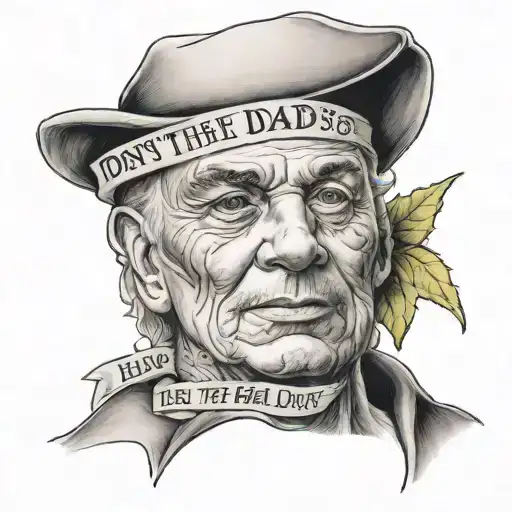 A Portrait Of A Favorite Inspirational Figure With The Quote 'Don't Let The Hard Days Win'