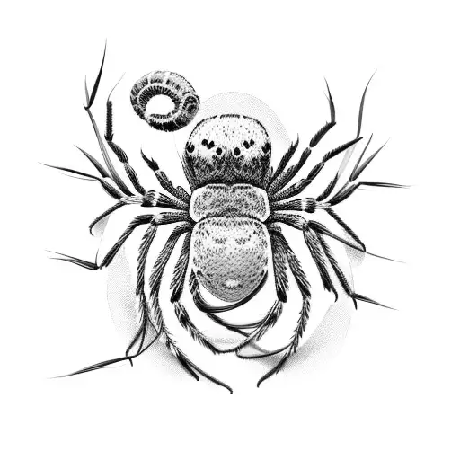 Tarantula With Rose Thorn