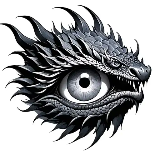 Dragon Eye With Scales