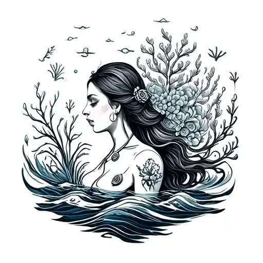 Nursing Career And Motherhood And Art And Ocean Life