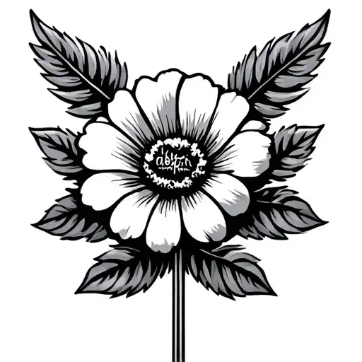 Gun And Flower Dangerous For Mafia Crest Minimalist Small