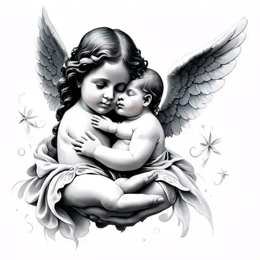 Hands Holding Baby Angel